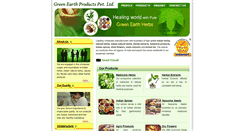 Desktop Screenshot of greenearthproducts.net