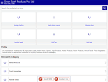 Tablet Screenshot of greenearthproducts.com